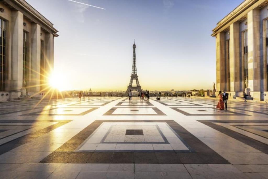 Apartamento Tour Eiffel Terrasse Vue Seine París Exterior foto